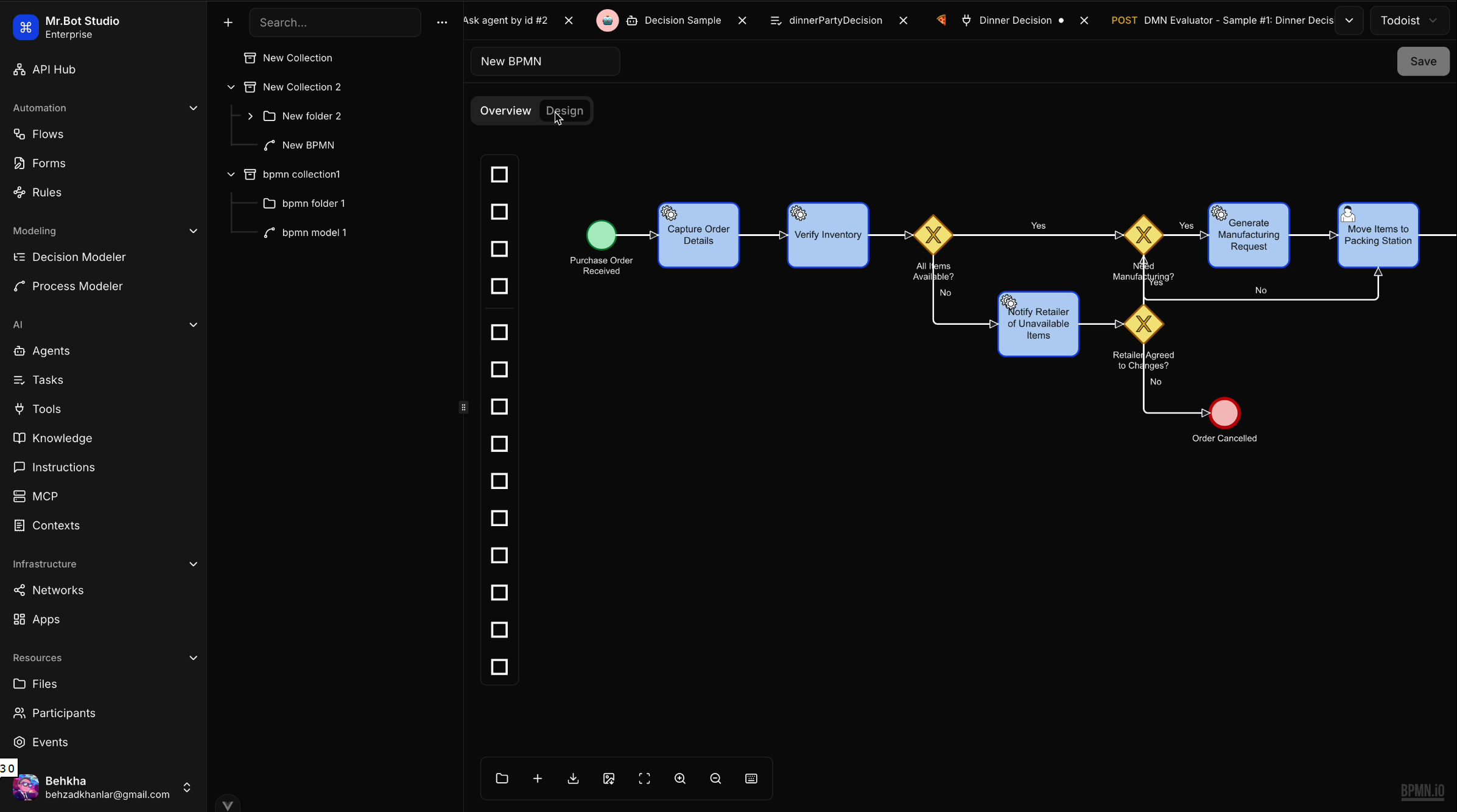 Mr.Bot Studio BPMN business process modeler